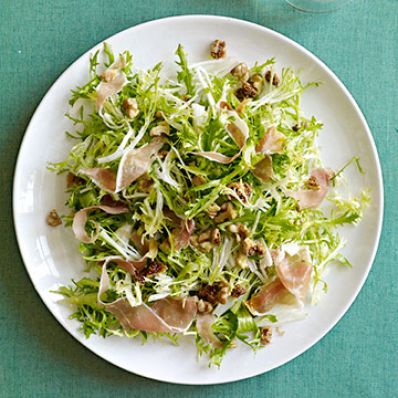 Frisee, Figs & Prosciutto with Walnut Vinaigrette