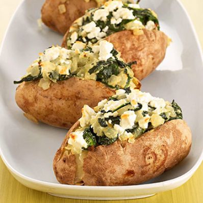 Baked Potatoes Florentine