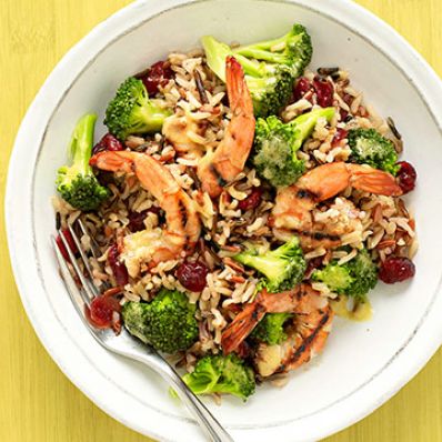 Grilled Shrimp and Cold Rice Salad