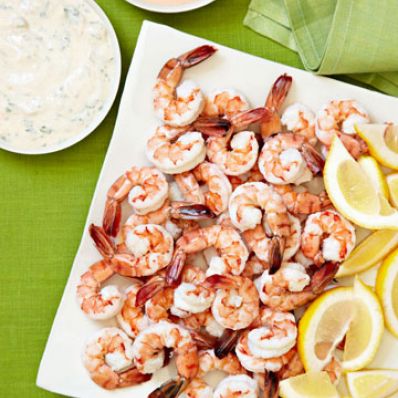 Shrimp with Two Sauces