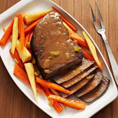 Slow-Cooker Pot Roast with Root Vegetables