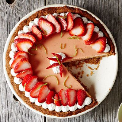 Strawberry Key Lime Pie