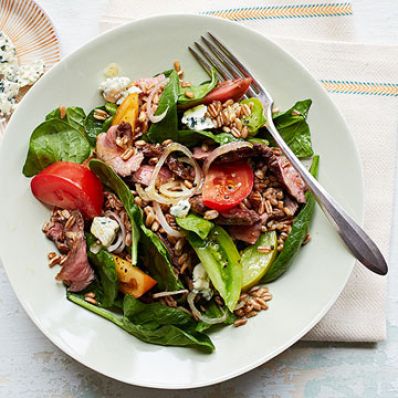 Farro Steak Salad
