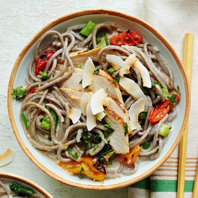 Coconut Chicken Soba Noodles