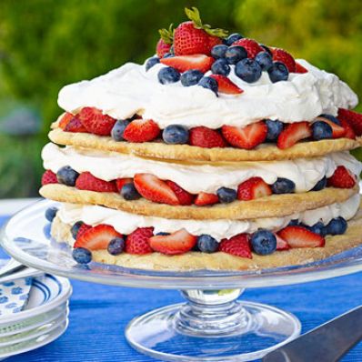 Blueberry-Strawberry Shortcake