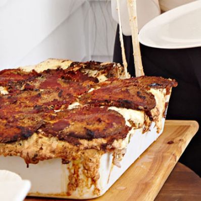 Eggplant and Zucchini Pie