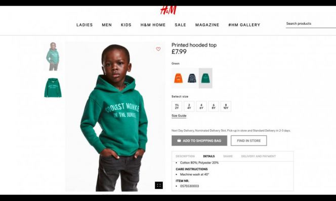 H&M Hoodie Coolest Monkey in the Jungle