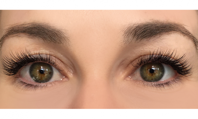 Dori's lash extensions after