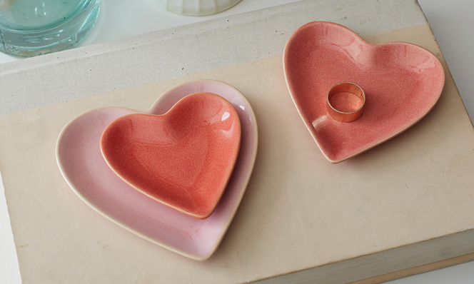 Nesting Heart Trinket Dishes