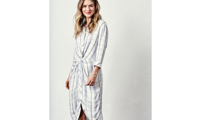 textured waves and shirtdress