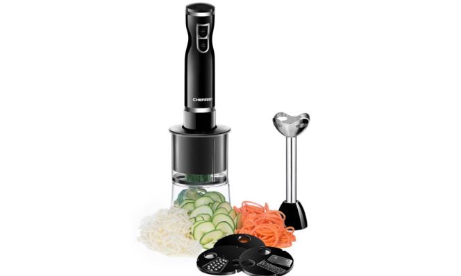 Chefman hand blender spiralizer attachment