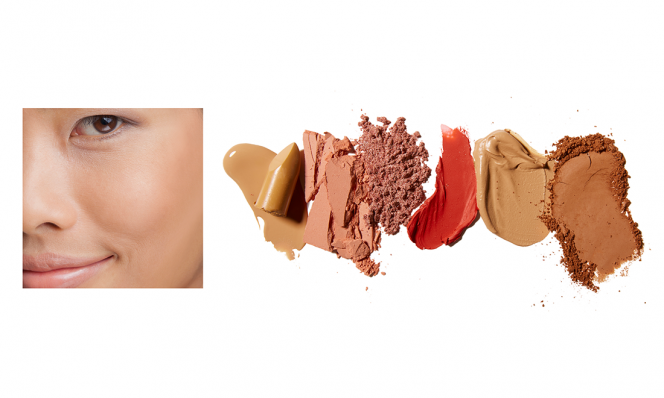 Medium skin tone makeup