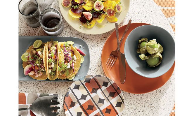 Corin Geo Melamine Salad Plates
