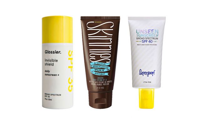 sunscreen products clear