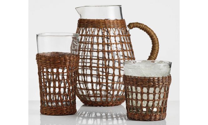 Textured Acrylic Barware Collection