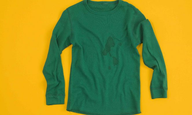 stained shirt