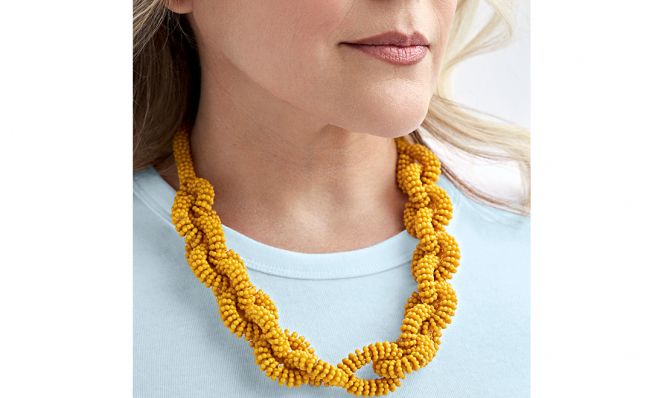 beaded necklace