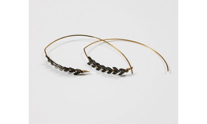 Malta Chain Wishbone Hoop