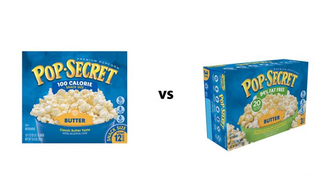 Pop Secret Butter Original v. 94% Reduced Fat