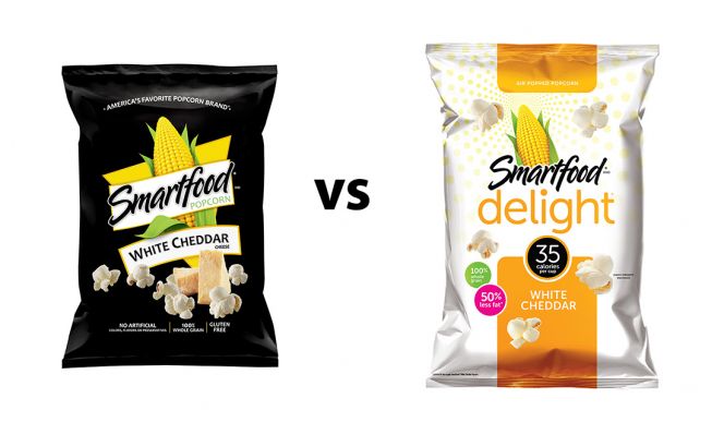 Smartfood Original v. 50% Reduced Fat
