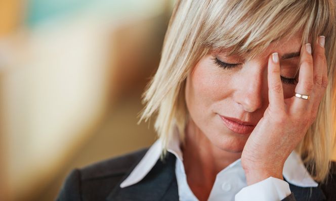 stressed woman