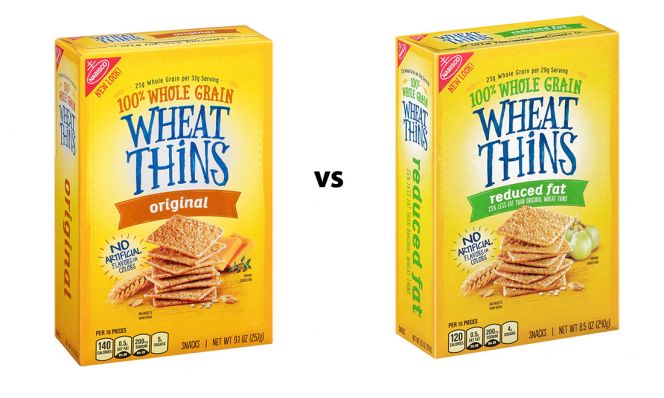 Wheat Thins Original and 25% Reduced Fat