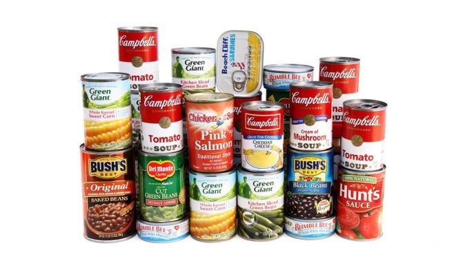 canned foods for disaster preparedness