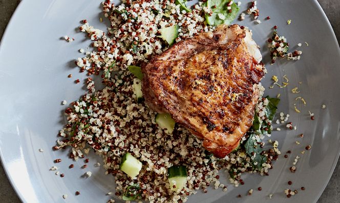 five-spice chicken and quinoa salad