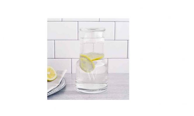 2-pc Monogrammed Bedside Water Carafe