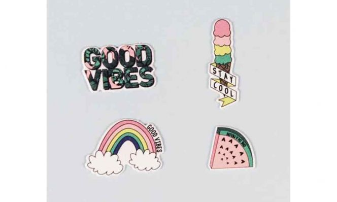 Yoobi 4 Pk Puffy Stickers - Good Vibes