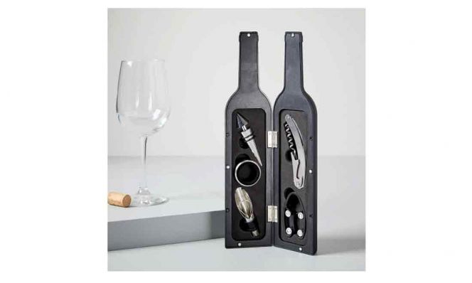 5-Piece Wine Bottle Accessory Set