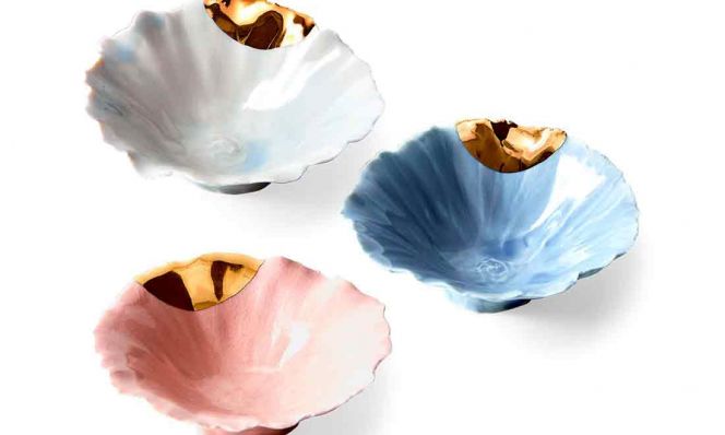 Gold Dipped Pinch Bowls