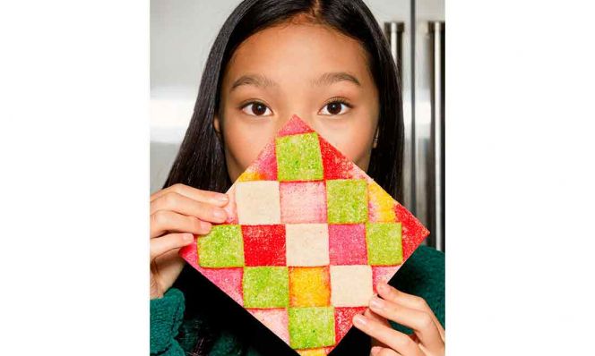 huge checkerboard cookie