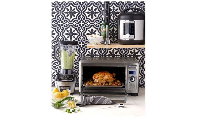 standing blender, immersion blender, electric multicooker, toaster oven, instant-read digital thermometer