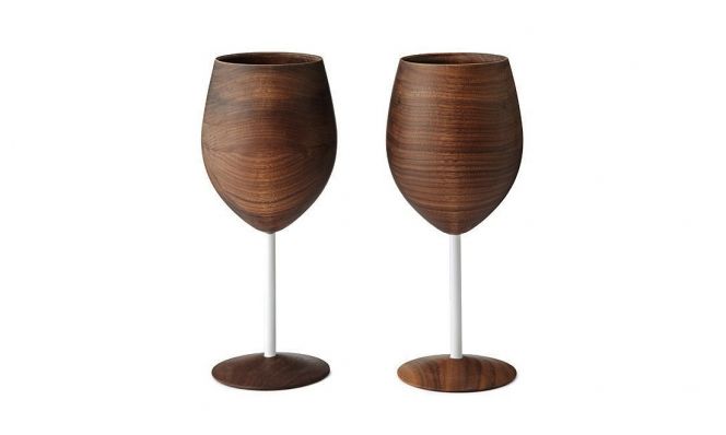 Wooden Wine Glasses - Set of 2