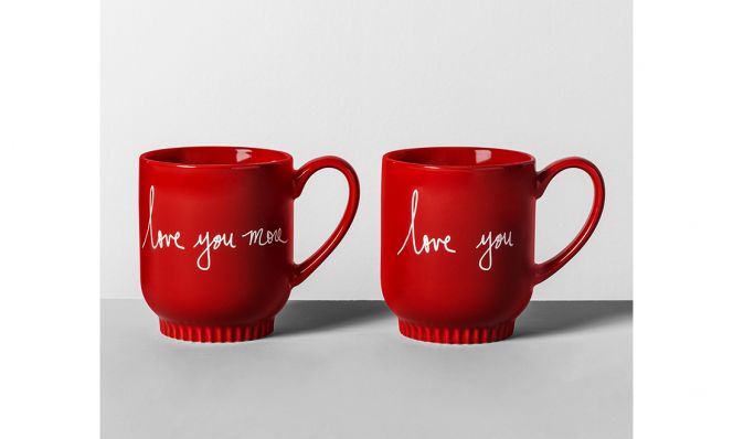 Target Love You More mugs for Valentine's Day