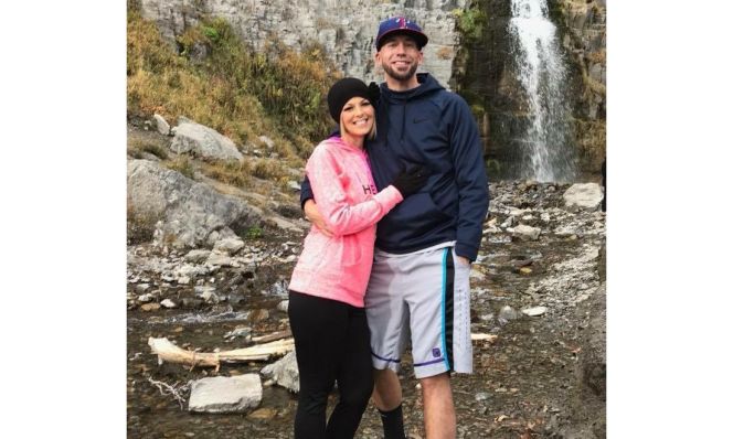 Tiffany Howard AFTER her weight loss at waterfall with husband