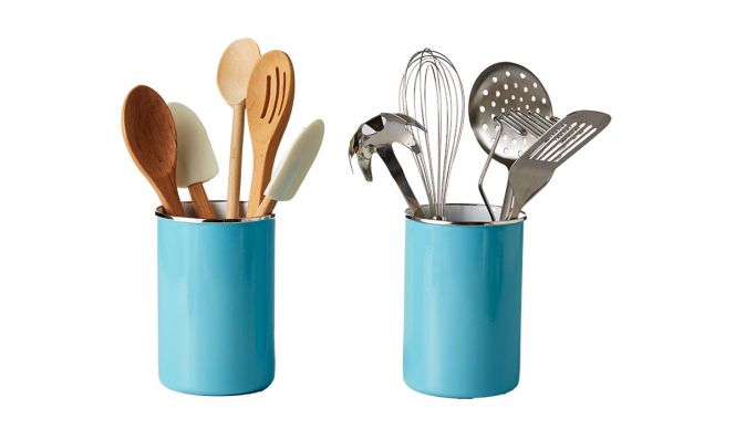 organized kitchen utensils