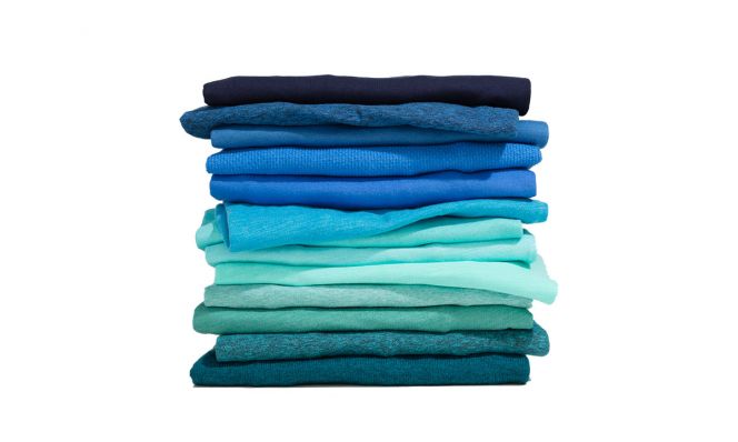 neatly folded clothes