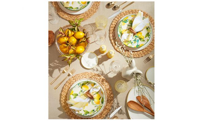 lemony spring tabletop