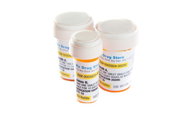medicine bottles