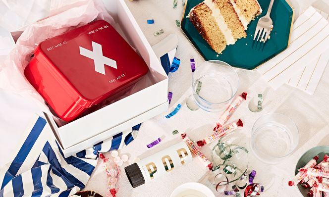small metal first aid kit