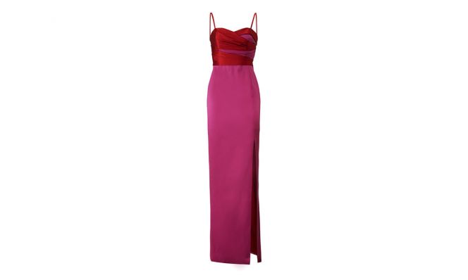 prom dress rental from Rent the Runway is a Two Tone Mikado Gown by Marchesa Notte