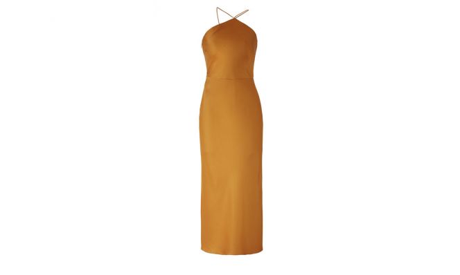 prom dress rental from Rent the Runway is the Caramel Slip Gown from the Jason Wu Collection