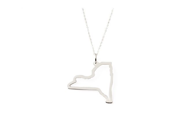 graduation gift idea: necklace in the shape of the student's home state