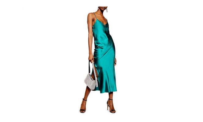 TOPSHOP Plain Satin Slipdress