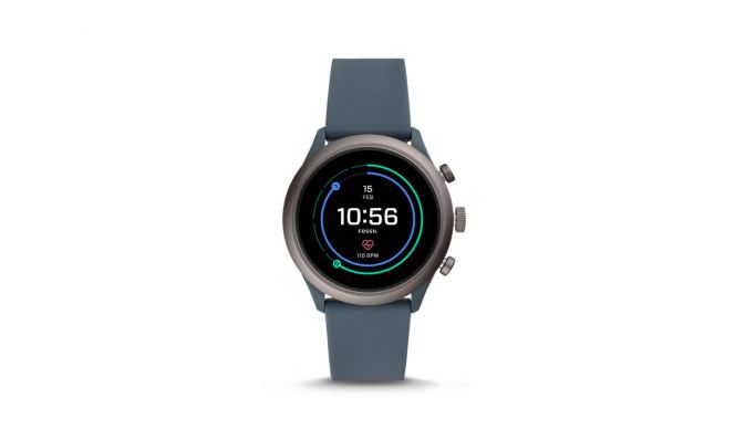 Fossil Sport Smartwatch - 43mm Smokey Blue Silicone